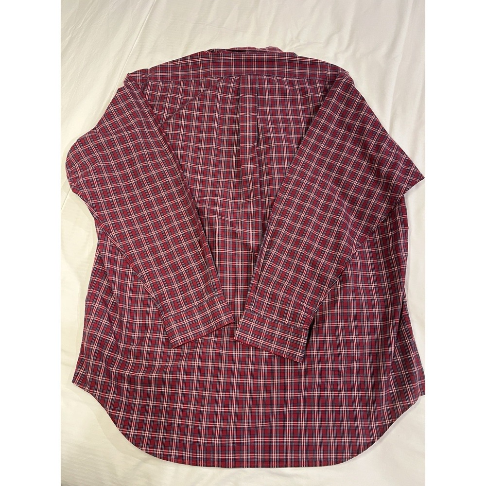 Ralph Lauren Blake L Red Plaid Button Down Shirt Pony Logo Cotton Mens Classic - Picture 4 of 7